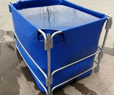 1500L High Opacity Removable Fish Pond, Plastic Ponds For Fish Farming Tủ cá gấp