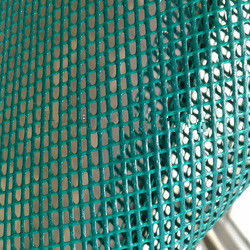Tăng cường PVC phủ Polyester Mesh, 50N / 5cm Chất chống da Xây dựng an toàn lưới