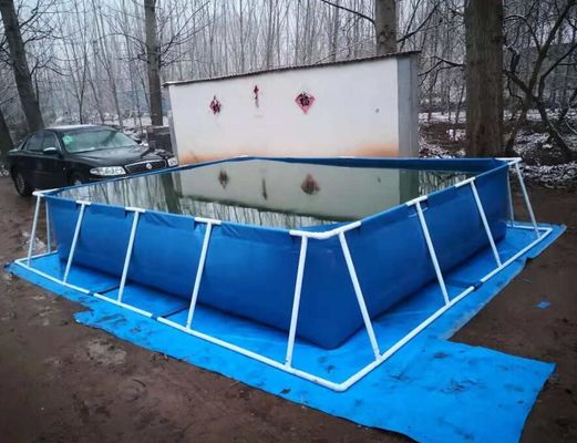 BGO 4M * 3M * 0.8M hình chữ nhật Bán bọc bể cá khung thép với bể cá Liner bể nhựa