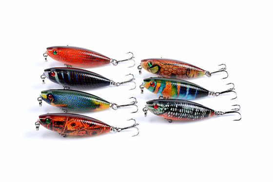 7Colors 5.9CM/6.9g Floating Plastic Pencil Lure Sea Fishing Bait