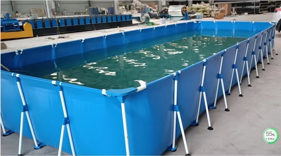 25Mx5M PVC ngoài trời bọc ốc hồ bơi khung kim loại