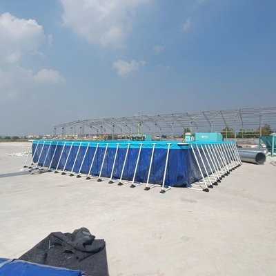 25Mx5M PVC ngoài trời bọc ốc hồ bơi khung kim loại