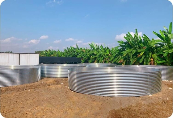 Các bể cá bằng tấm galvanized Bể nuôi cá nhựa 30M Chiều kính lớn