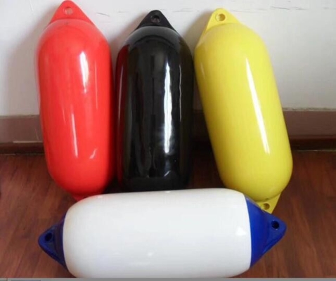 Màu xanh trắng F6 PVC Marine Dock Bumpers 31mm Eye Diameter Boat Fender 270 mm X 1090 mm