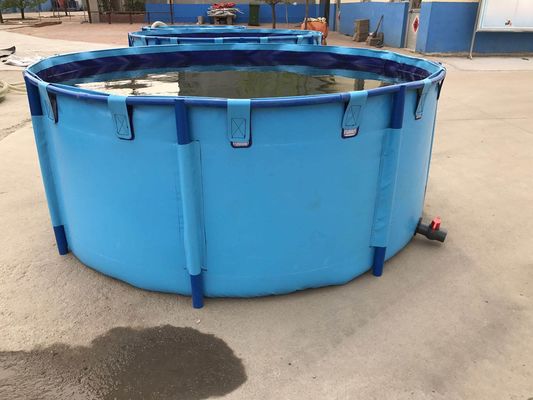 3000L 1.2MM bọc thép bể cá gấp và gấp với khung kim loại bể cá bể nhựa