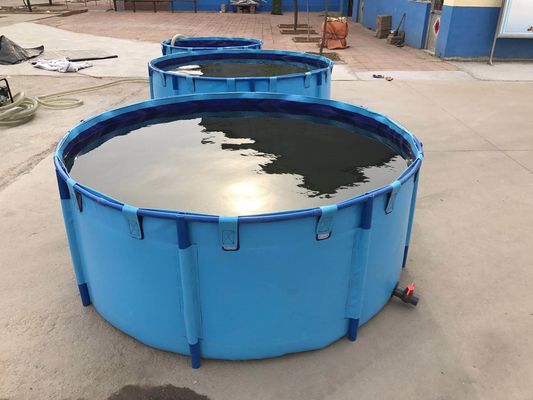 3000L 1.2MM bọc thép bể cá gấp và gấp với khung kim loại bể cá bể nhựa