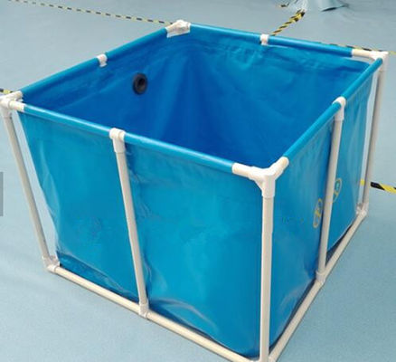 2M * 1M 5000L bể cá vải vải / hồ cá tròn gấp cho nuôi trồng thủy sản