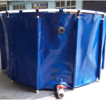 2M * 1M 5000L bể cá vải vải / hồ cá tròn gấp cho nuôi trồng thủy sản