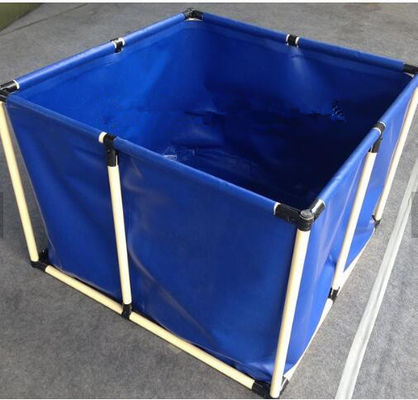 Chất chống cháy 4000L bọc thép bể cá với Blue Fish Pond Liner môi trường PVC bể cá gấp