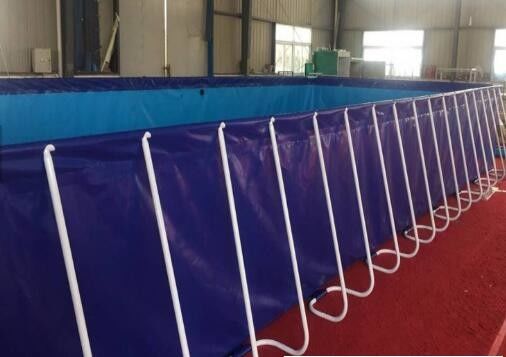 10000L 1.2mm ngoài trời cá hồ cao kéo với khung kim loại thân thiện với môi trường 10000L 1.2mm ngoài trời cá hồ cao kéo Wi
