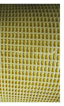 Không trượt PVC hàn lưới chống cháy Good ma sát 4mm X 6mm lưới kích thước mắt nhựa phủ lưới