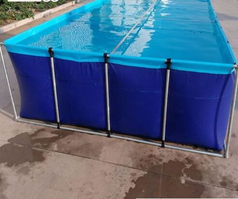 SGS Blue Laminated Tarpaulin Fish Tank Khả năng chống cháy cho nuôi cá