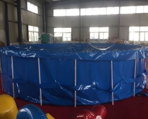 500 Cubic cá hồ bể nhựa với khung gấp bên ngoài màu sắc tùy chỉnh thùng cá gấp