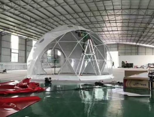 UV - Điều trị Clear Camping Tent Half Sphere Geodetic Dome Wedding Tent Dome Party Tents