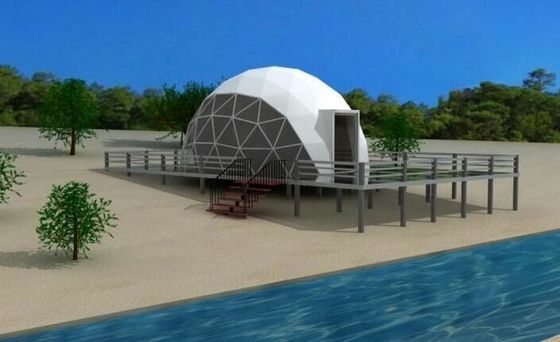 UV - Điều trị Clear Camping Tent Half Sphere Geodetic Dome Wedding Tent Dome Party Tents
