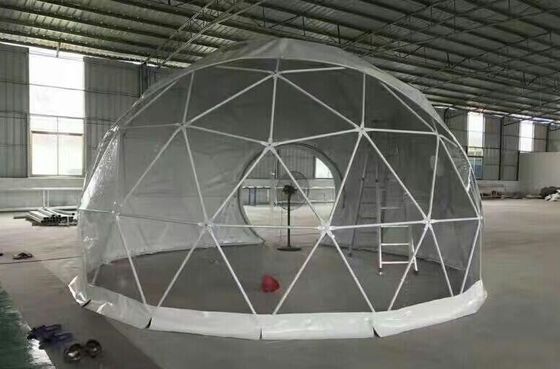 UV - Điều trị Clear Camping Tent Half Sphere Geodetic Dome Wedding Tent Dome Party Tents