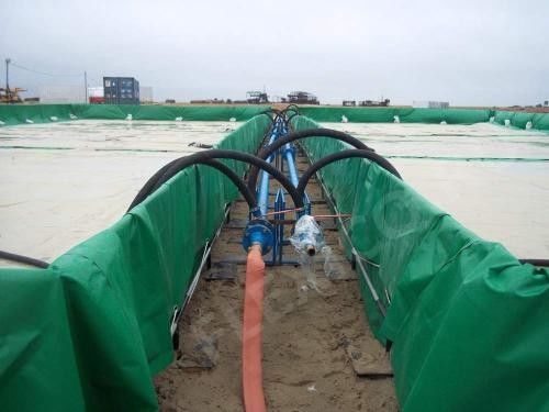 B1 Kháng cháy Vinyl heavy duty Tarp For Petroleum Pipeline Cover Vật liệu có độ bền cao