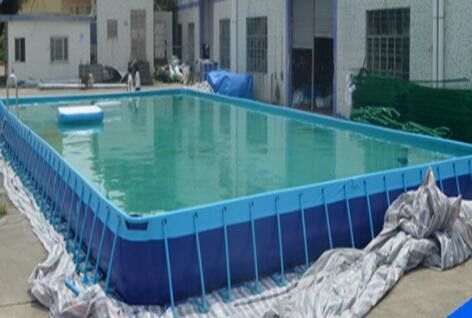 SGS 10M X 10M PVC hồ bơi khung kim loại cho mùa hè