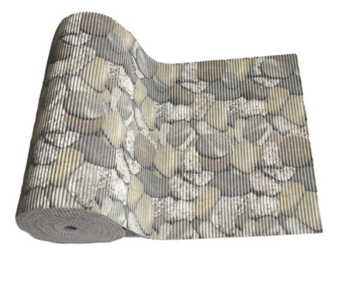 Châm sốc chống trượt phòng tắm thảm thảm polyester lưới với PVC lớp phủ vải nhựa
