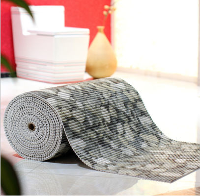 Châm sốc chống trượt phòng tắm thảm thảm polyester lưới với PVC lớp phủ vải nhựa