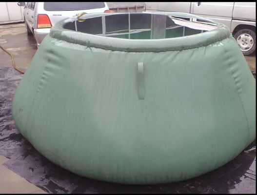 2500L Flexible Tank Round Tarpaulin Water Tank Khát hạn hán Chất chứa nước hình hành tây