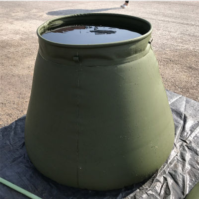 Quân đội tự đứng PVC nắp bể nước mưa vòng trên cho chữa cháy 2500L