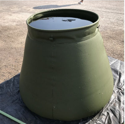 Quân đội tự đứng PVC nắp bể nước mưa vòng trên cho chữa cháy 2500L
