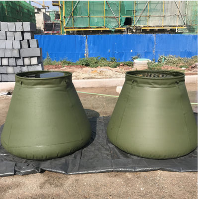 Quân đội tự đứng PVC nắp bể nước mưa vòng trên cho chữa cháy 2500L