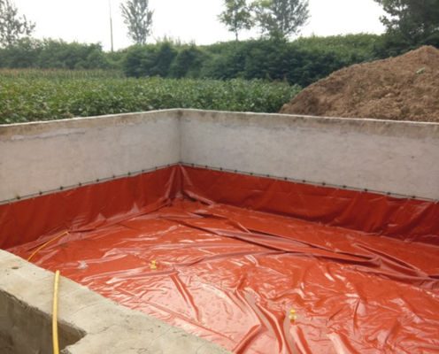 Thanh lưu trữ methane bàng quang mềm 10000L Để lưu trữ methane / khí tự nhiên
