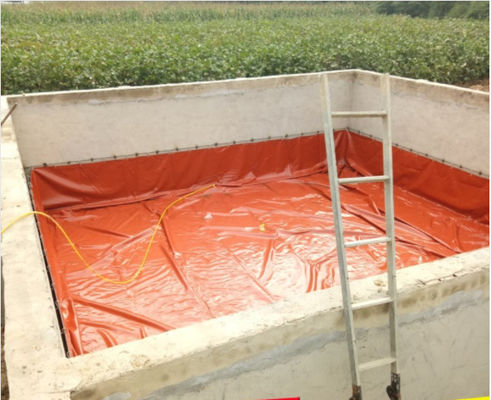 Phong bình lưu trữ metan màu đỏ PVC linh hoạt với tấm thảm TPU cho nhiên liệu nấu ăn