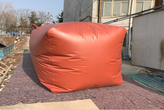 Phong bình lưu trữ metan màu đỏ PVC linh hoạt với tấm thảm TPU cho nhiên liệu nấu ăn