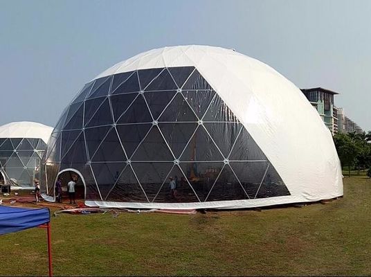18M chống thấm nước chống tia cực tím Geodetic Dome Tent với ống thép cho bữa tiệc