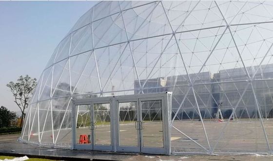 18M chống thấm nước chống tia cực tím Geodetic Dome Tent với ống thép cho bữa tiệc