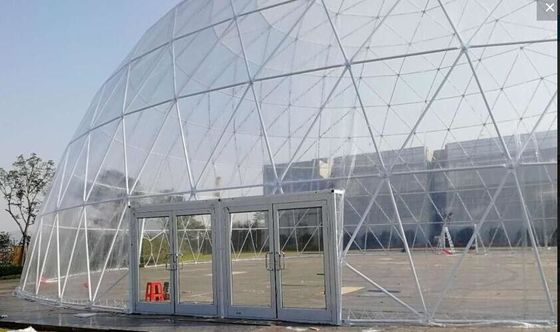 18M chống thấm nước chống tia cực tím Geodetic Dome Tent với ống thép cho bữa tiệc