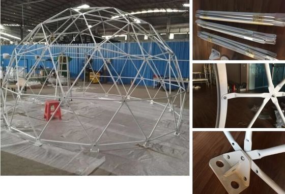 Chiều kính 6M bán cầu Khu vòm địa chất Khu lều vòm vỏ vải PVC Khu lều tiệc