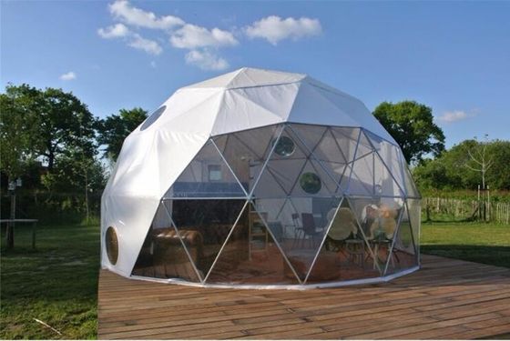 Chiều kính 6M bán cầu Khu vòm địa chất Khu lều vòm vỏ vải PVC Khu lều tiệc