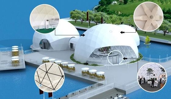 8M Cắm trại mùa đông Lều mái vòm địa chất Lều khách sạn chống nước Lều Igloo Dome Lều tiệc