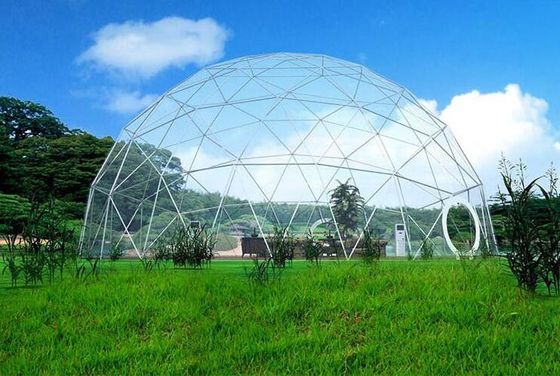 4M - 10M PVC Cover Metal Frame Garden Clear Geodetic Dome Tent Để bán Dome Party Tent