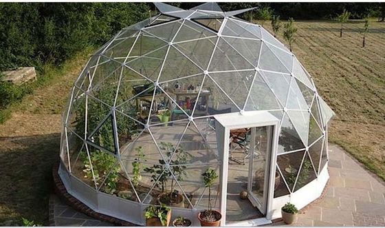 4M - 10M PVC Cover Metal Frame Garden Clear Geodetic Dome Tent Để bán Dome Party Tent