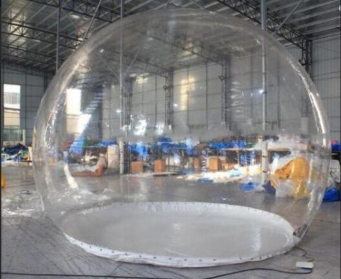 PVC rõ ràng Giant Inflatable Show Ball, Bầu tuyết nổi cho quảng cáo Giáng sinh