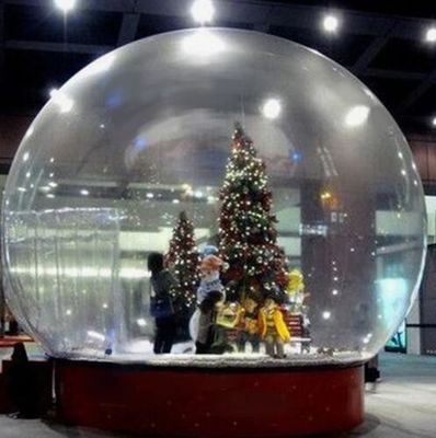 Snow Globe / Crystal Ball Buồng bong bóng bơm cho các hoạt động Giáng sinh Buồng tiệc bơm