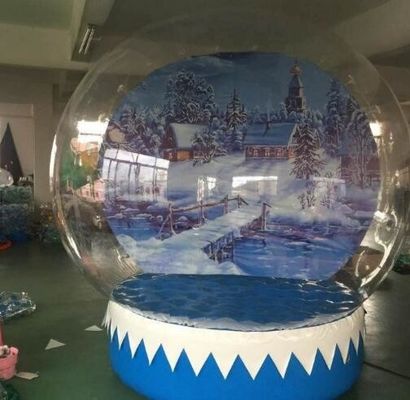 Snow Globe / Crystal Ball Buồng bong bóng bơm cho các hoạt động Giáng sinh Buồng tiệc bơm