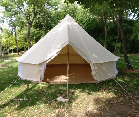 Glamping Luxury Yurt Bell Khả năng chống cháy Tarpaulin Safari Tent Áo vải vải chống nước