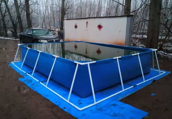 BGO 4M * 3M * 0.8M hình chữ nhật Bán bọc bể cá khung thép với bể cá Liner bể nhựa