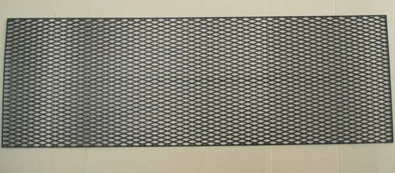 Carbon Fiber PVC phủ lưới Đen Mạng ô tô 120cm X 40cm Kích thước Nhựa phủ tấm lưới sợi