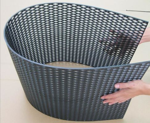 Carbon Fiber PVC phủ lưới Đen Mạng ô tô 120cm X 40cm Kích thước Nhựa phủ tấm lưới sợi