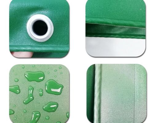 650gm chống nước UV ổn định PVC Truck Cover B1 Khả năng chống cháy màu xanh lá cây