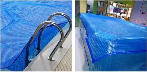 Bụi chống bụi PE bong bóng phim mặt trời bể bơi chăn 4M * 9.50M chống tia cực tím 18 tháng
