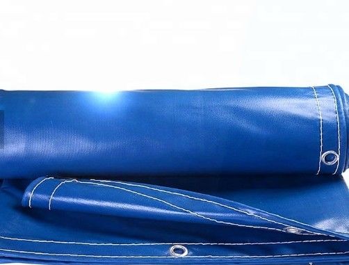 Nhiều màu chống tia cực tím chống nước PVC Truck Cover Tarpaulin Fabric In Roll 18X18 610G