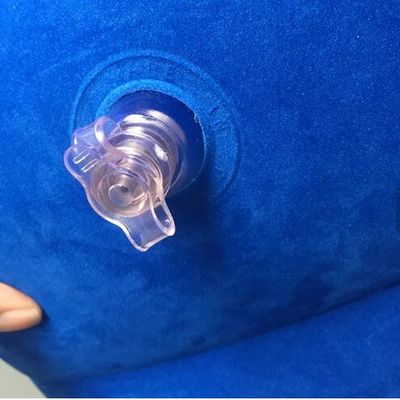 Đệm đệm chân có thể thổi phồng màu xanh PVC và đệm chân
